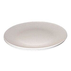 Nordic Ware Large 10” Dinner Plates USA Durable White Speckled 2pc Polypropylene